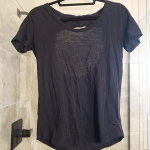 Open back t shirt from pink